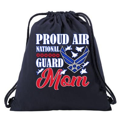 Proud Air National Guard Mom Gift Air Force Mothers Day Funny Gift Drawstring Bag