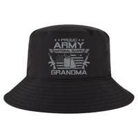 Proud Army National Guard Grandma With American Flag Cool Comfort Performance Bucket Hat