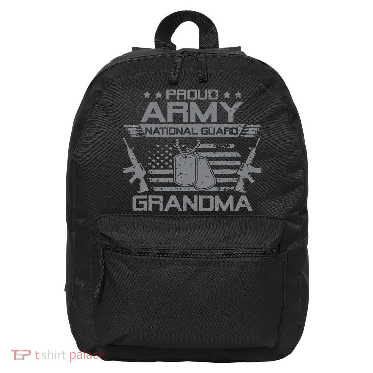 Proud Army National Guard Grandma With American Flag 16 in Basic Backpack