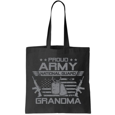 Proud Army National Guard Grandma With American Flag Bag