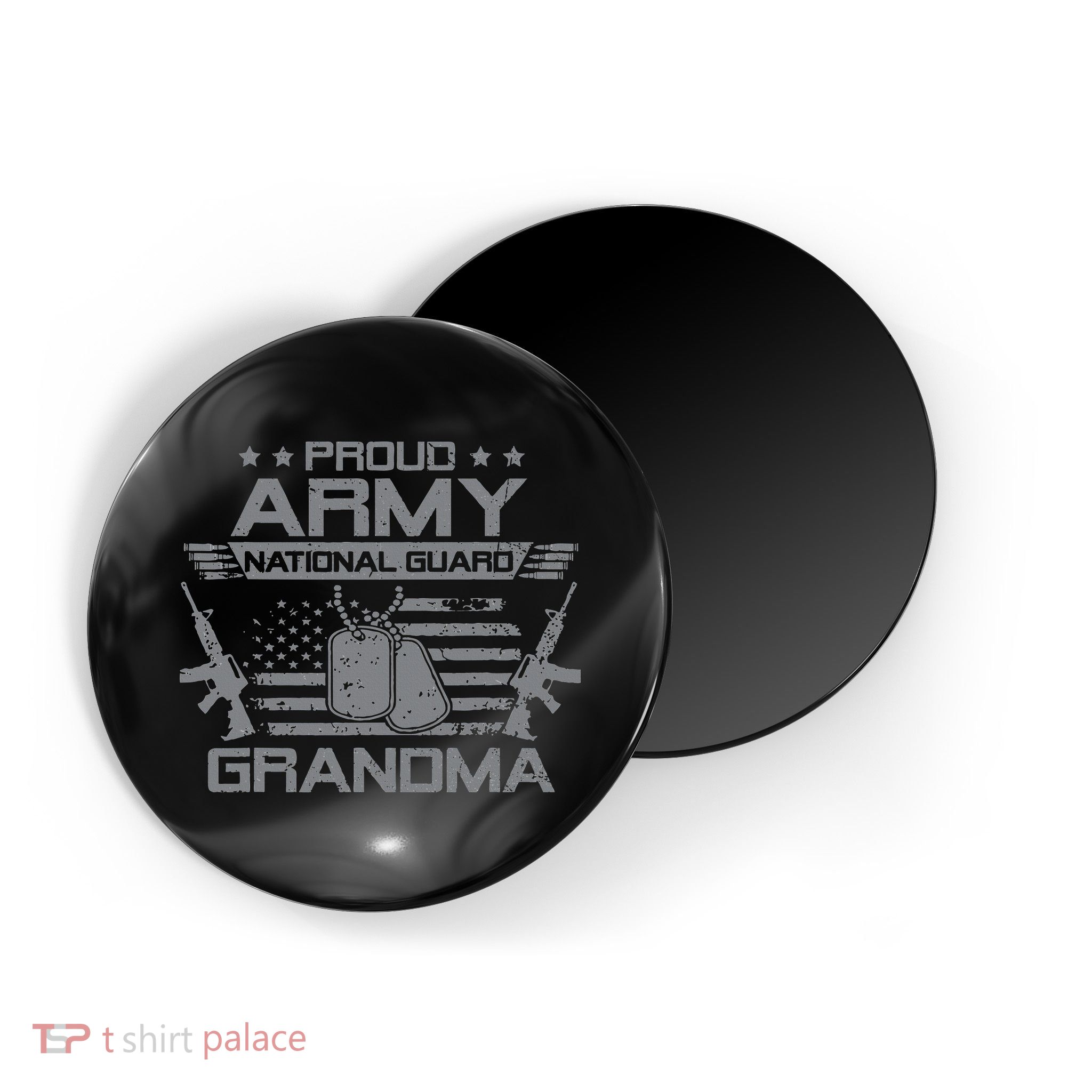 Proud Army National Guard Grandma With American Flag Magnet