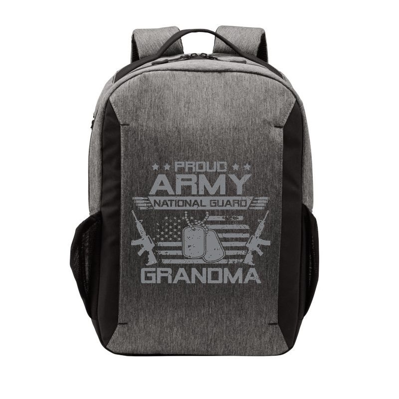 Proud Army National Guard Grandma With American Flag Vector Backpack
