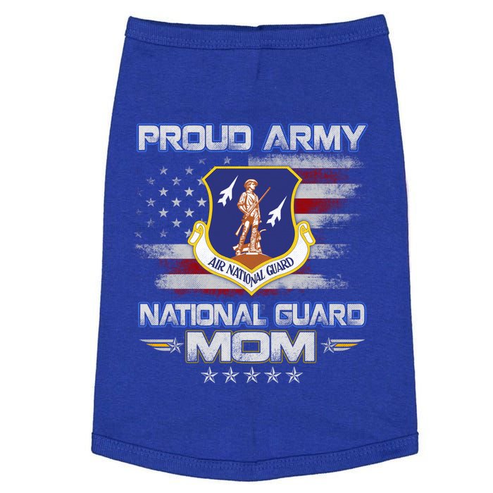 Proud Army National Guard Mom Veteran Flag Military Vintage Gift Doggie Tank