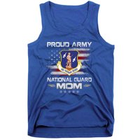 Proud Army National Guard Mom Veteran Flag Military Vintage Gift Tank Top