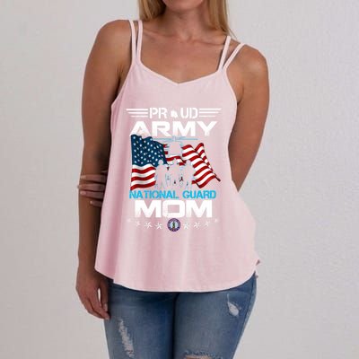 Proud Army National Guard Mom Veterans Day Gift Gift Women's Strappy Tank