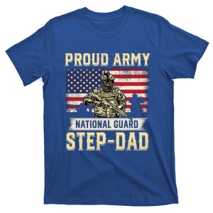 Proud Army National Guard Stepgiftdad Gift Veterans Day Gift T-Shirt