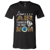 Proud Air National Guard Mom Air National Guard Mom V-Neck T-Shirt