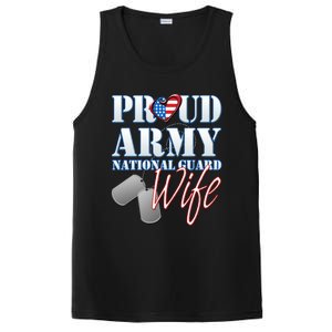 Proud Army National Guard Wife Usa Military Spouse Cool Gift PosiCharge Competitor Tank