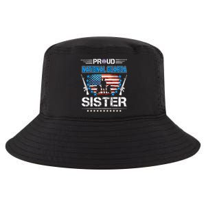 Proud Army National Guard Sister Veteran Us Flag Patriotic Cool Gift Cool Comfort Performance Bucket Hat