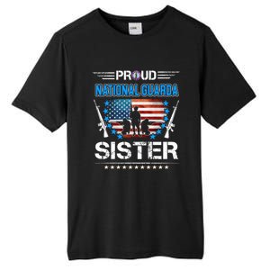 Proud Army National Guard Sister Veteran Us Flag Patriotic Cool Gift Tall Fusion ChromaSoft Performance T-Shirt