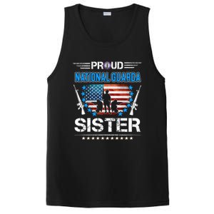 Proud Army National Guard Sister Veteran Us Flag Patriotic Cool Gift PosiCharge Competitor Tank