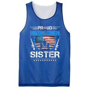 Proud Army National Guard Sister Veteran Us Flag Patriotic Cool Gift Mesh Reversible Basketball Jersey Tank