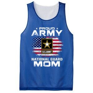 Proud Army National Guard Mom With American Flag Gift Cool Gift Mesh Reversible Basketball Jersey Tank