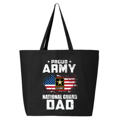 Proud Army National Guard Dad With American Flag Gift 25L Jumbo Tote