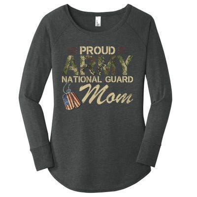 Proud Army National Guard Mom Mothers Day Women's Perfect Tri Tunic Long Sleeve Shirt