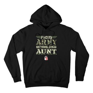 Proud Army National Guard Aunt USA Military Veteran Hoodie