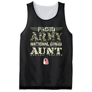 Proud Army National Guard Aunt USA Military Veteran Mesh Reversible Basketball Jersey Tank