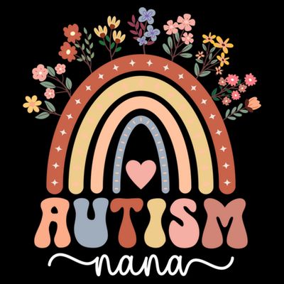 proud autism nana rainbow autism warrior nana grandma gift T-Shirt