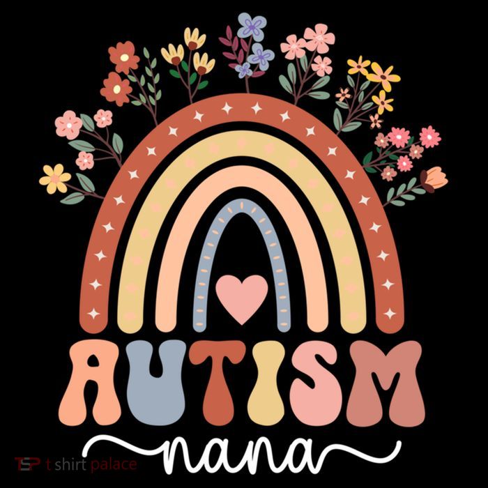 proud autism nana rainbow autism warrior nana grandma gift Premium T-Shirt