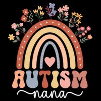 proud autism nana rainbow autism warrior nana grandma gift Tank Top
