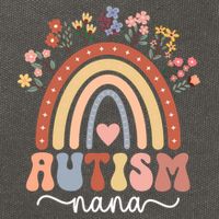 proud autism nana rainbow autism warrior nana grandma gift Cotton Canvas Backpack