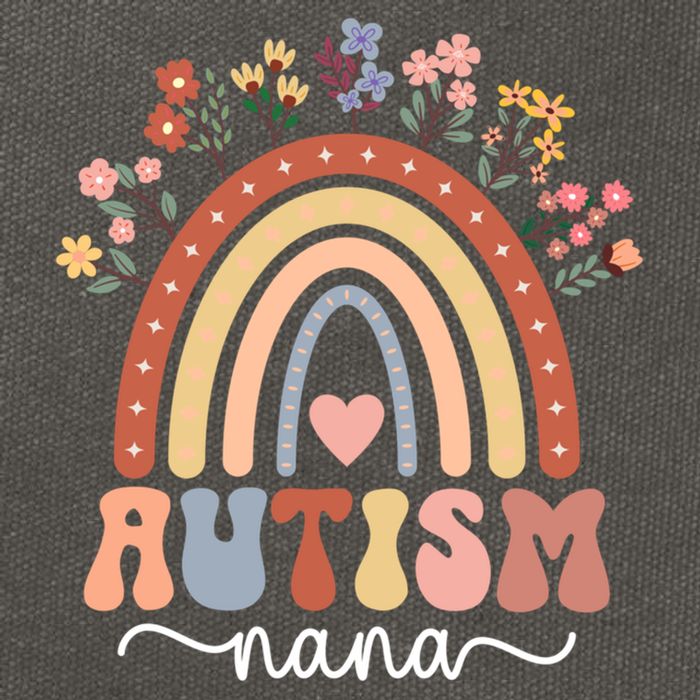 proud autism nana rainbow autism warrior nana grandma gift Cotton Canvas Backpack