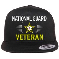 Proud Army National Guard Veteran Flat Bill Trucker Hat