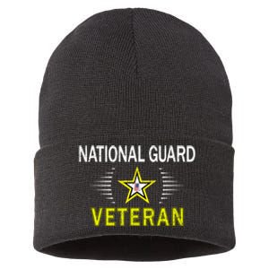 Proud Army National Guard Veteran Sustainable Knit Beanie