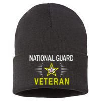 Proud Army National Guard Veteran Sustainable Knit Beanie