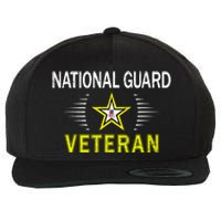 Proud Army National Guard Veteran Wool Snapback Cap