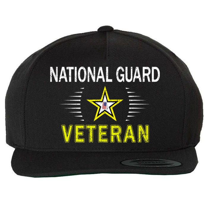 Proud Army National Guard Veteran Wool Snapback Cap