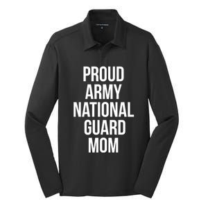 Proud Army National Guard Mom Gift Silk Touch Performance Long Sleeve Polo