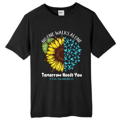 PTSD Awareness NO ONE WALKS ALONE TOMORROW NEEDS YOU Tall Fusion ChromaSoft Performance T-Shirt