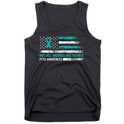 Ptsd Awareness Not All Wounds Are Visible For Veteran Tank Top