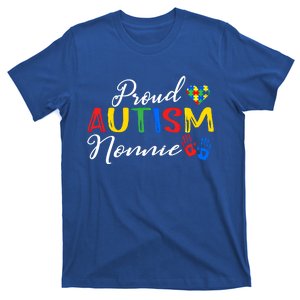 Proud Autism Nonnie Autism Awareness Month Autistic Support Great Gift T-Shirt