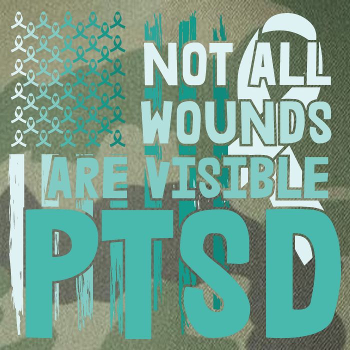 PTSD Awareness Not All Wounds Are Visible Legacy Tie Dye Trucker Hat
