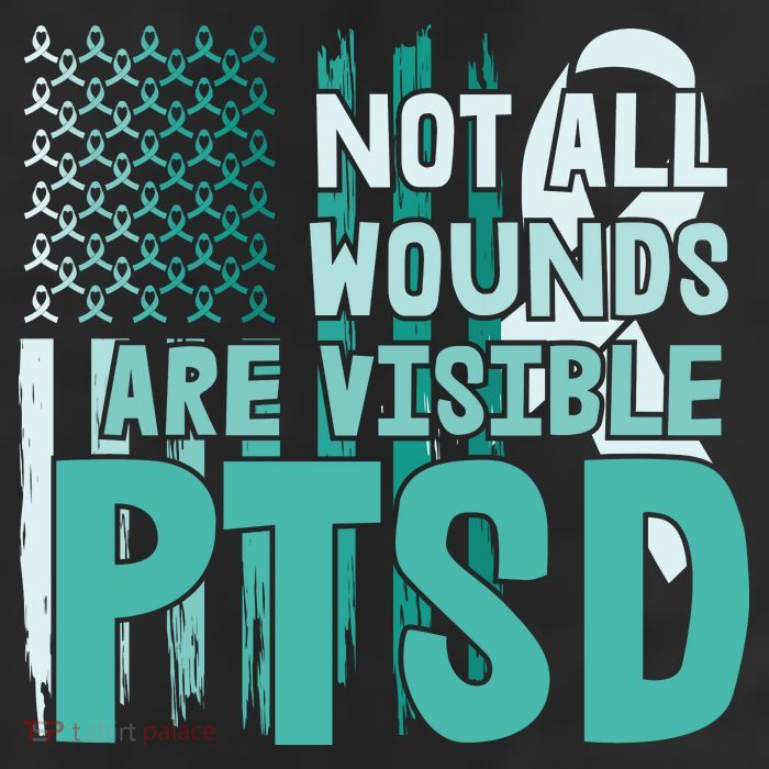 PTSD Awareness Not All Wounds Are Visible Cool Comfort Performance Bucket Hat