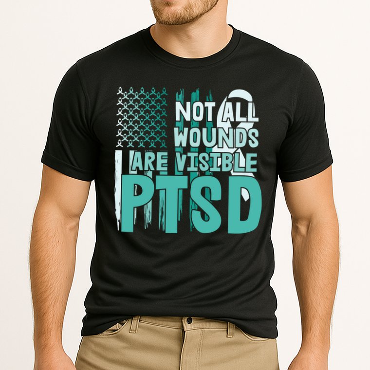PTSD Awareness Not All Wounds Are Visible Performance Shirt