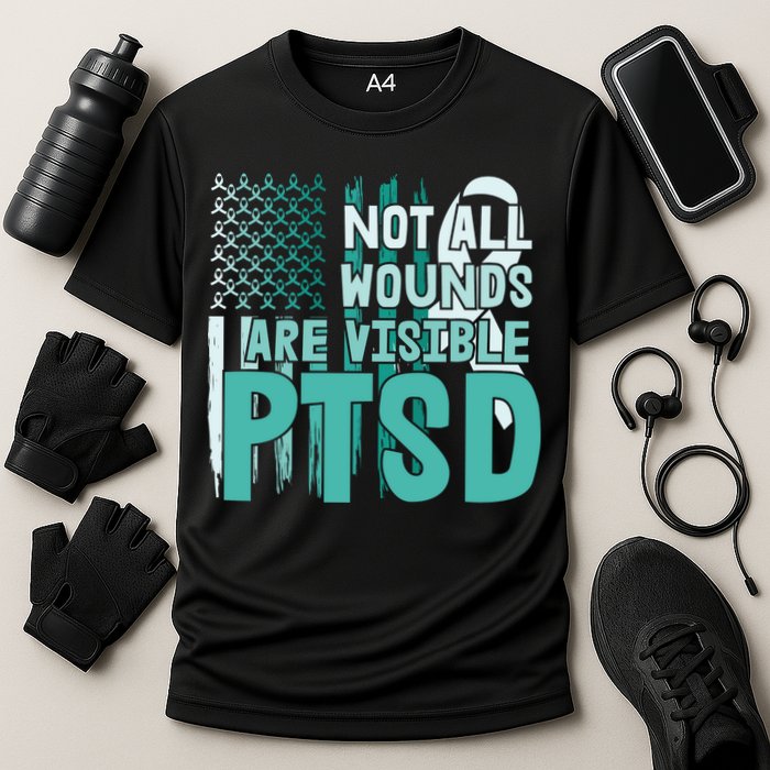 PTSD Awareness Not All Wounds Are Visible Performance Shirt