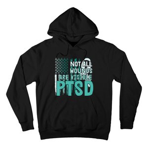 PTSD Awareness Not All Wounds Are Visible Hoodie