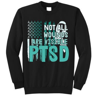 PTSD Awareness Not All Wounds Are Visible Sweatshirt