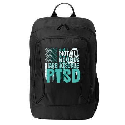 PTSD Awareness Not All Wounds Are Visible City Backpack