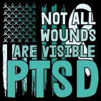 PTSD Awareness Not All Wounds Are Visible Backpack