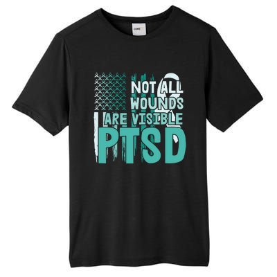 PTSD Awareness Not All Wounds Are Visible Tall Fusion ChromaSoft Performance T-Shirt