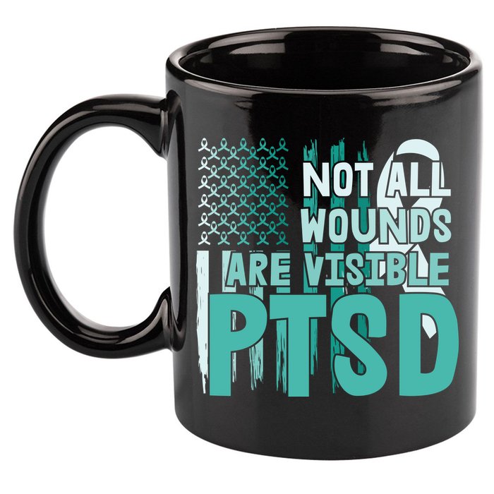 PTSD Awareness Not All Wounds Are Visible 11oz C Handle Ceramic Mug