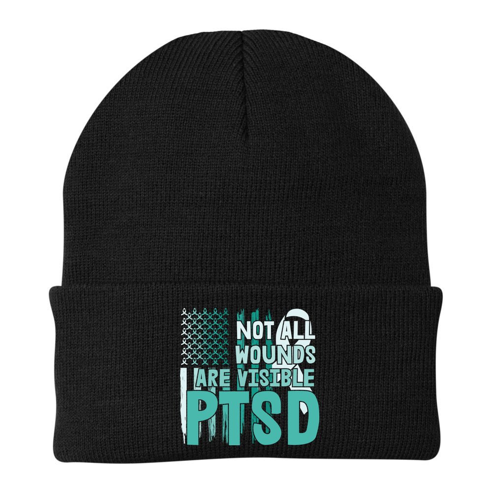 PTSD Awareness Not All Wounds Are Visible Beanie