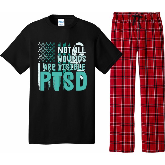 PTSD Awareness Not All Wounds Are Visible Pajama Set