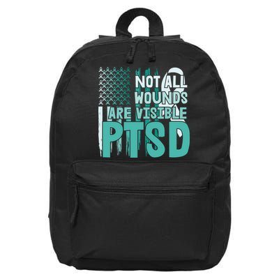 PTSD Awareness Not All Wounds Are Visible 16 in Basic Backpack