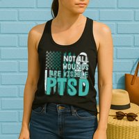 PTSD Awareness Not All Wounds Are Visible Womens Tank Top