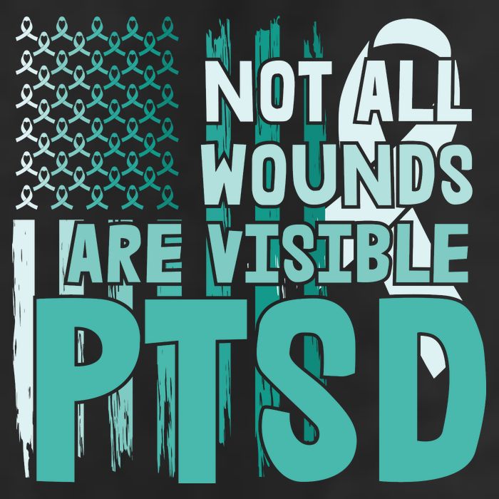 PTSD Awareness Not All Wounds Are Visible Golf Towel